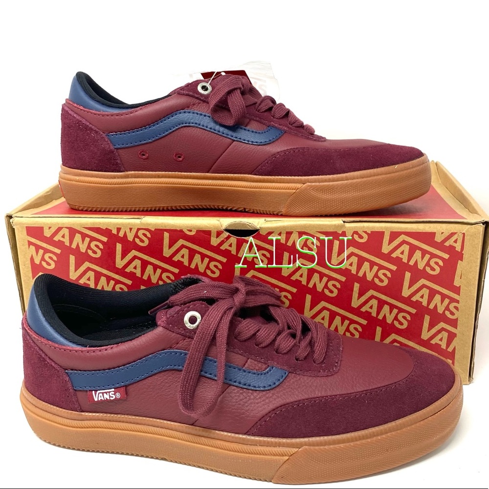 🍃March Sale🍃 VANS Gilbert Crockett Le Suede Port Red Womens Size 8 VN0A38COVFK - Picture 7 of 12